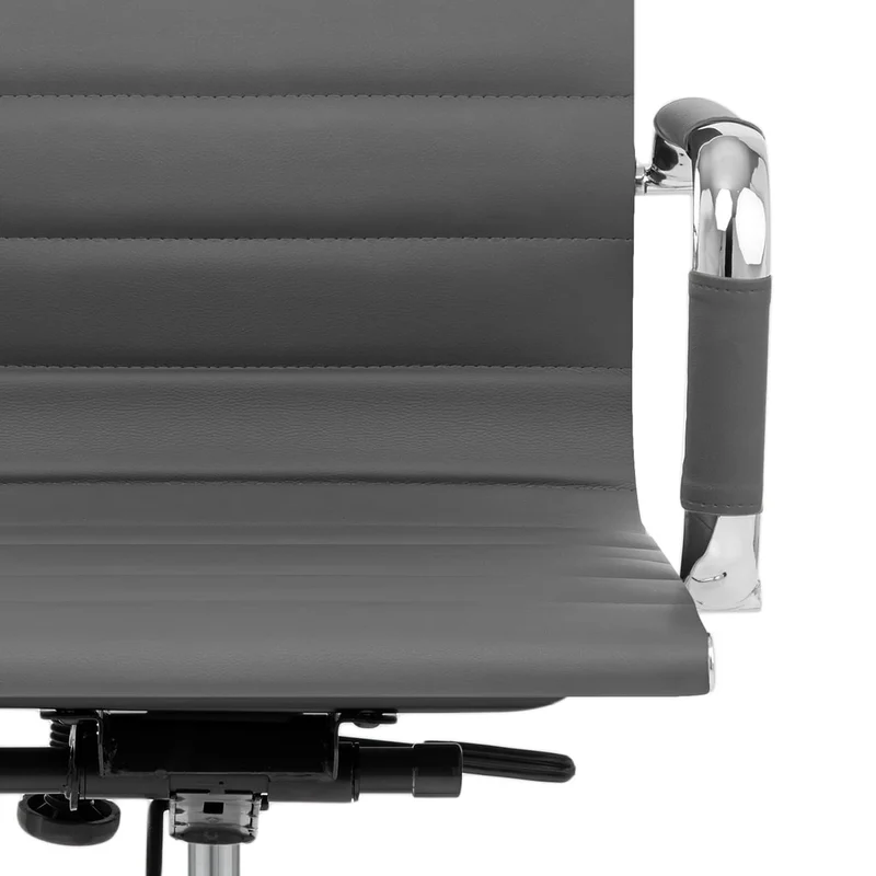 Chaise de Bureau Faux Cuir - Métro Gris