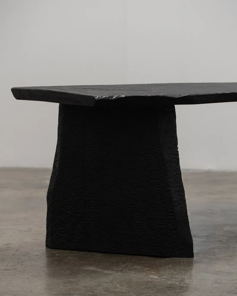 Massif Dining Table from Charred Eucalyptus Wood