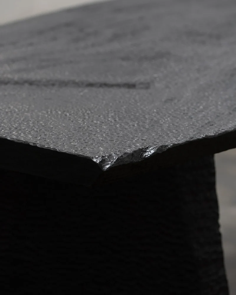 Massif Dining Table from Charred Eucalyptus Wood