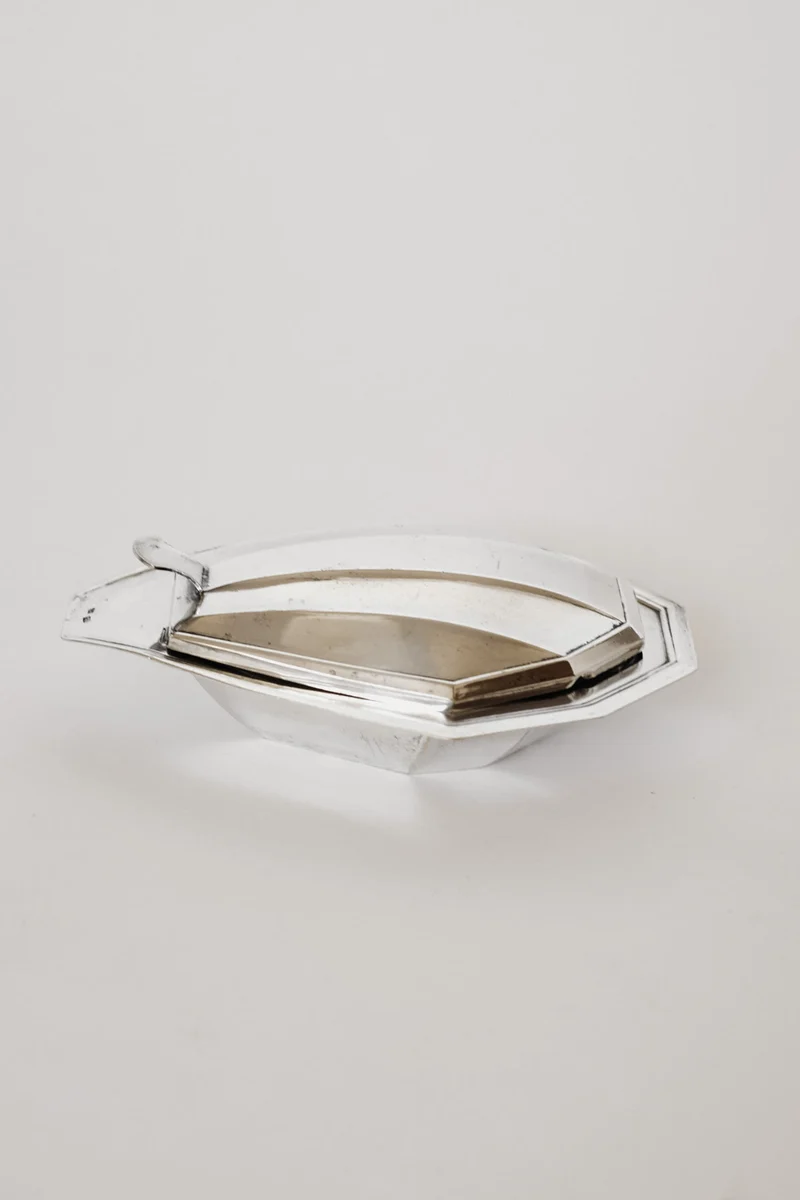 Vintage Silver-Plated Butter Dish