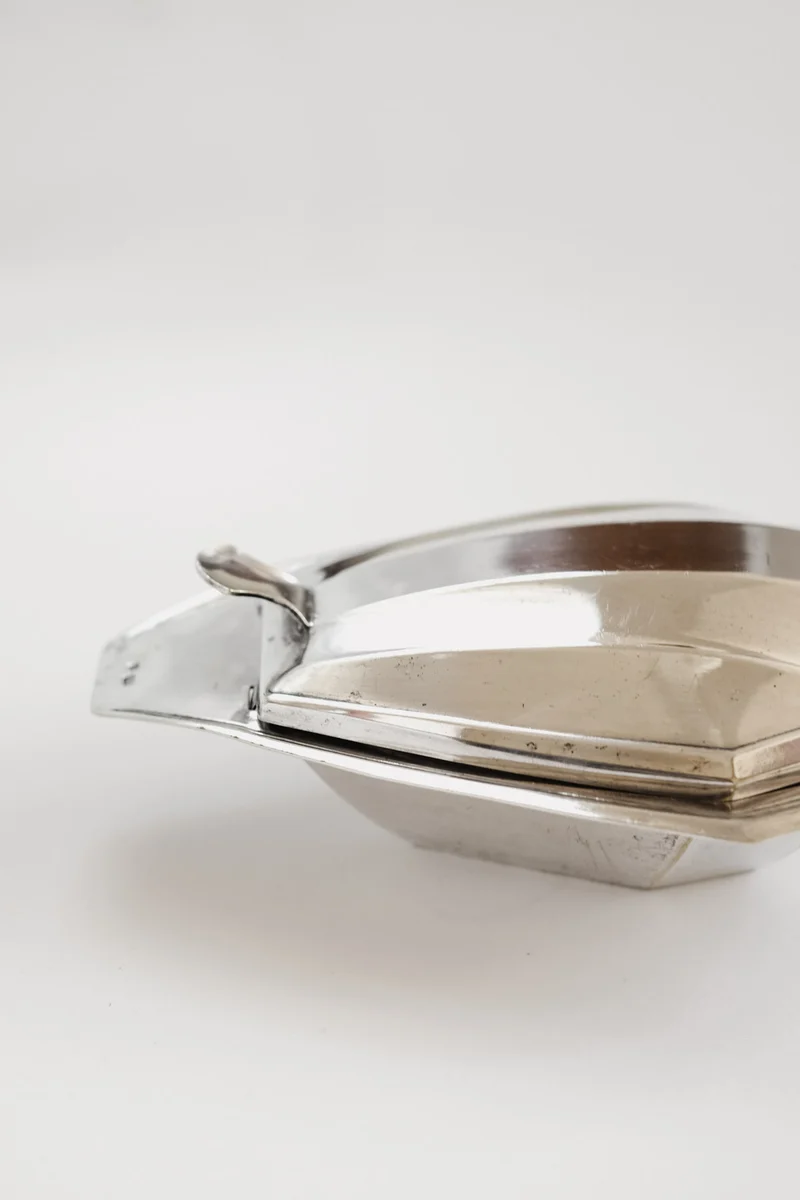 Vintage Silver-Plated Butter Dish