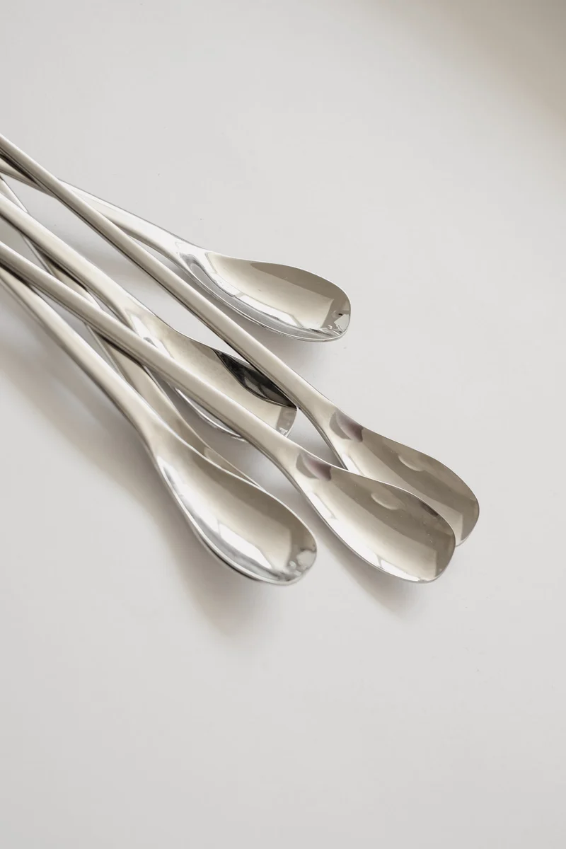Set of 6 Teak Ball Spoons