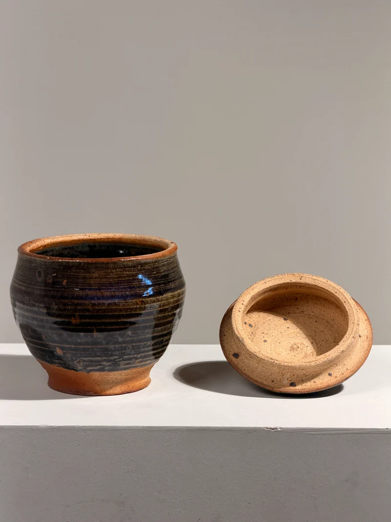 Covered Stoneware Pot, France, circa 1960