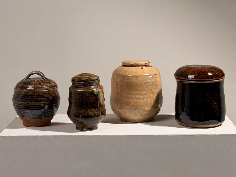 Covered Stoneware Pot, France, circa 1960