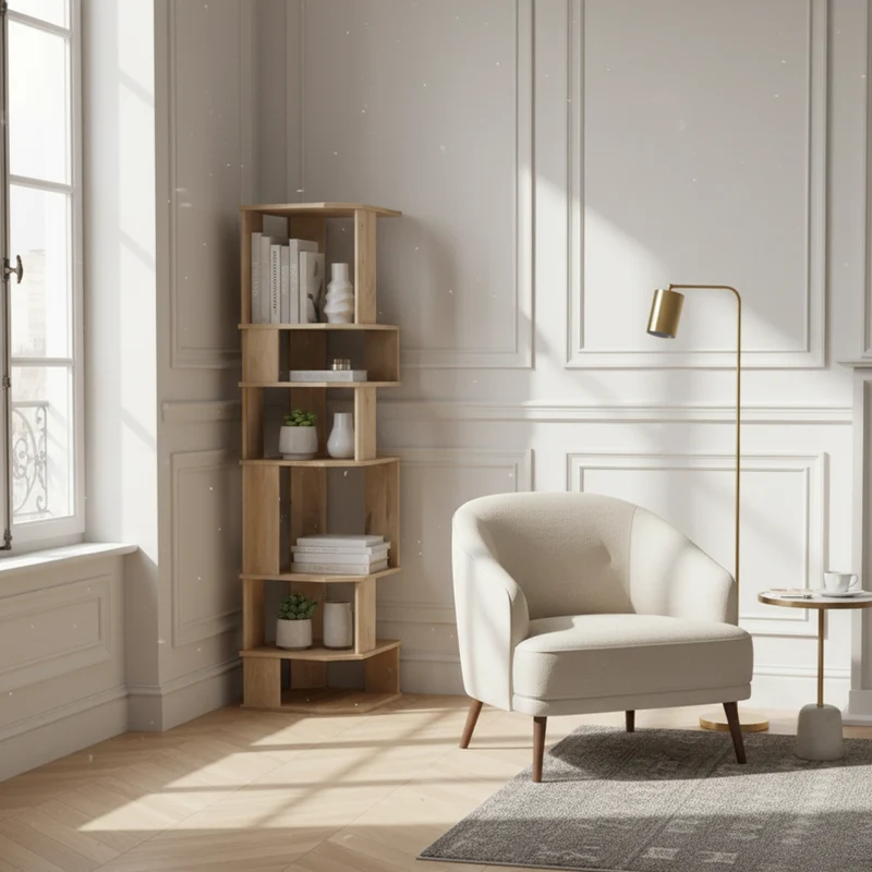Étagère Destructuree Naturelle | Bois de manguier | Aranya