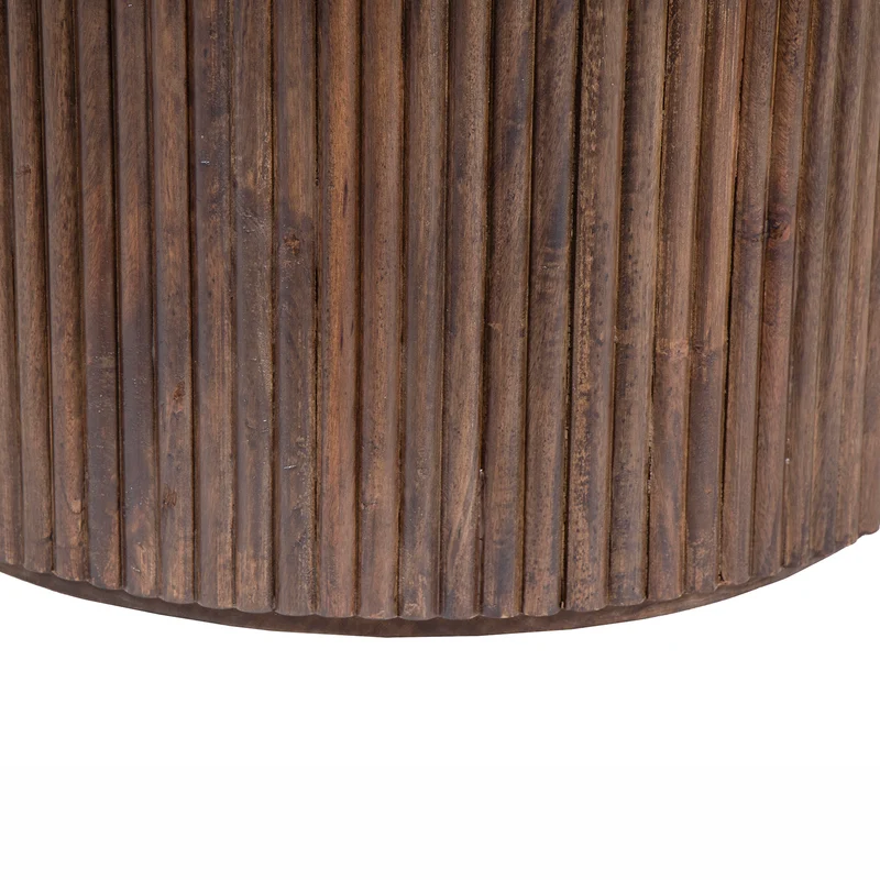 Table basse ronde plateau marbre | Manguier Kfir III