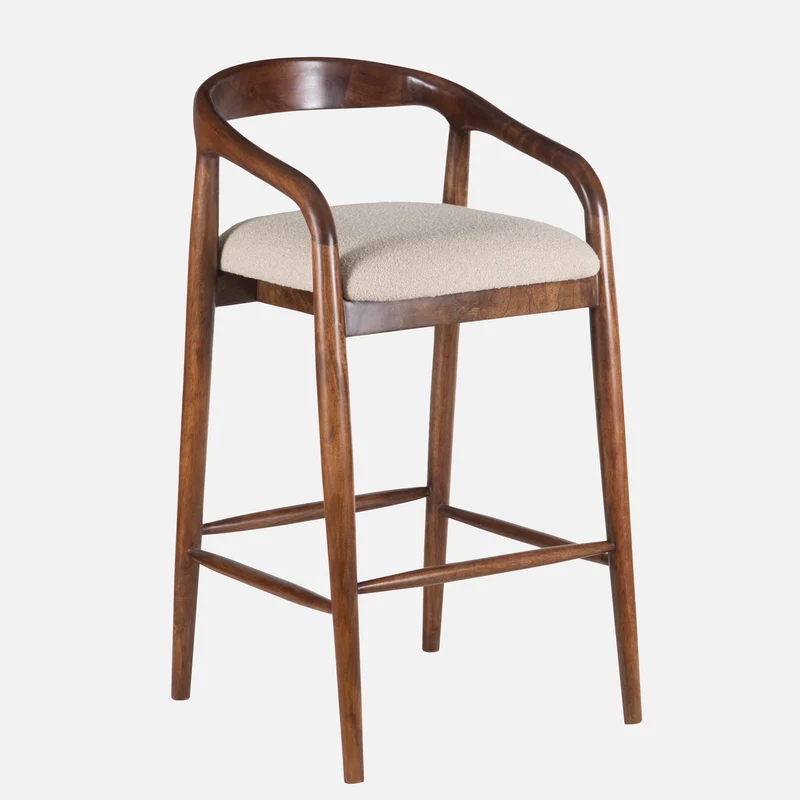 Chaise de Bar Noyer | Milo