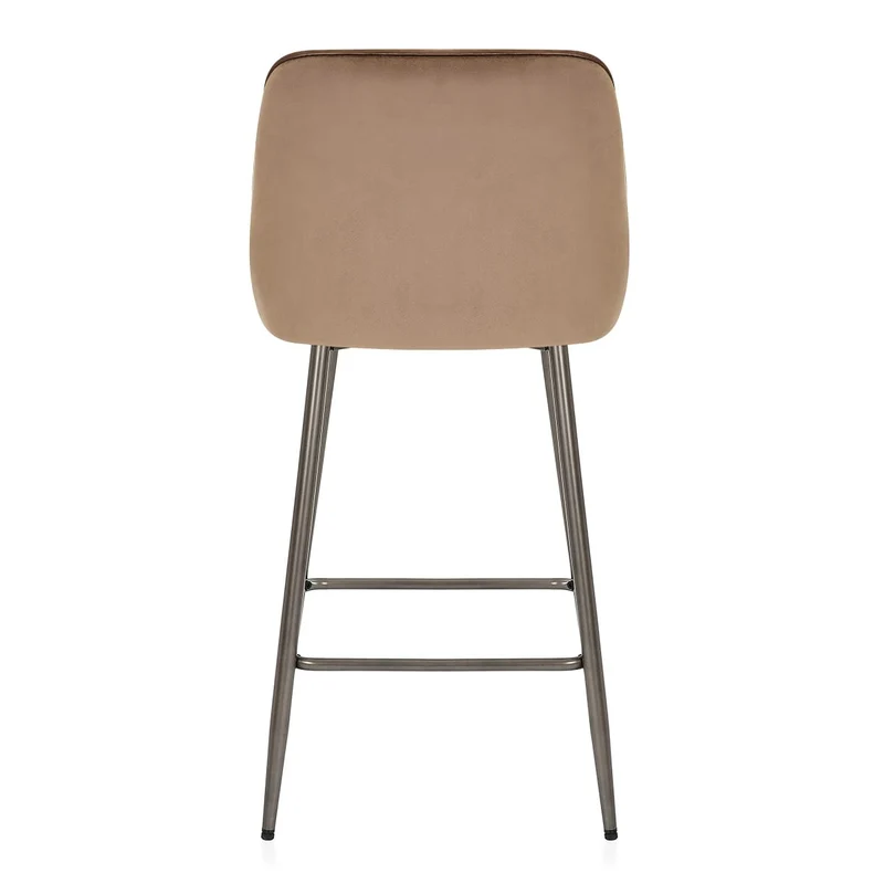 Tabouret de Bar Velours - Brisbane Marron