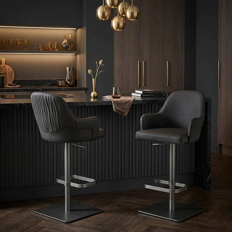 Tabouret Graphite - Antonia Noir