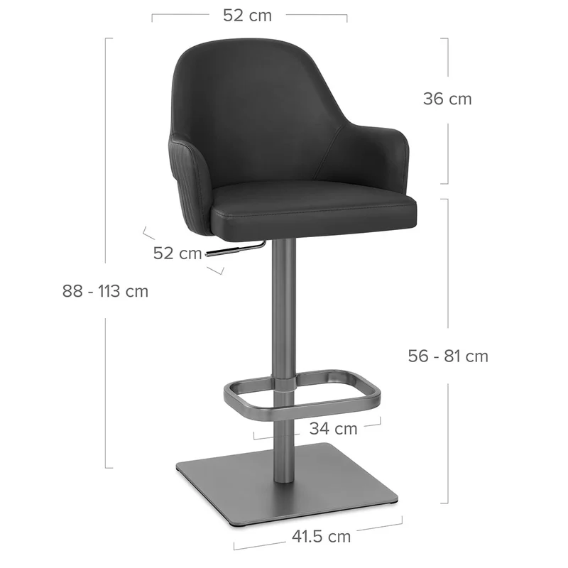 Tabouret Graphite - Antonia Noir