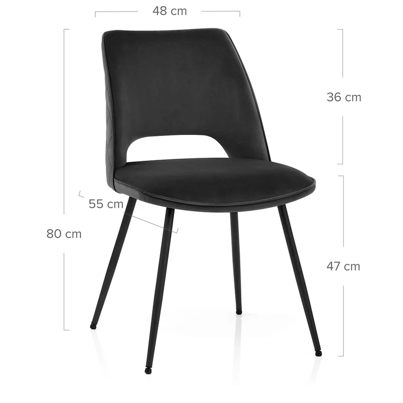 Chaise Velluto - Viola Noir