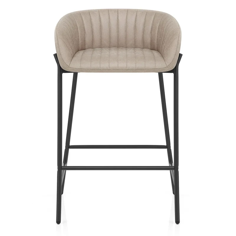 Tabouret de Bar Faux Cuir - Cub Taupe