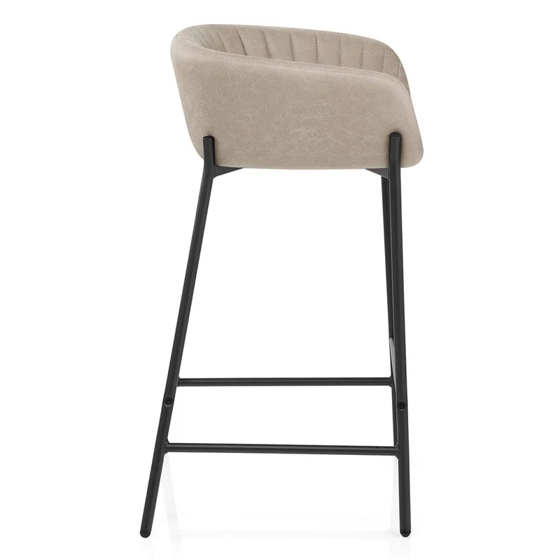 Tabouret de Bar Faux Cuir - Cub Taupe