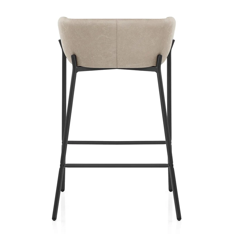 Tabouret de Bar Faux Cuir - Cub Taupe