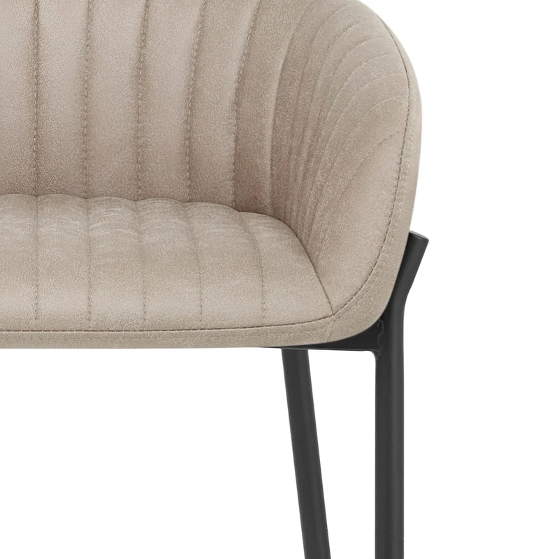 Tabouret de Bar Faux Cuir - Cub Taupe