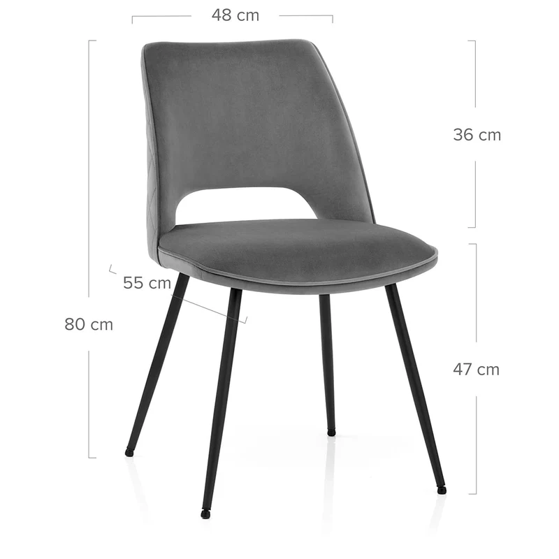 Chaise Velluto - Viola Gris