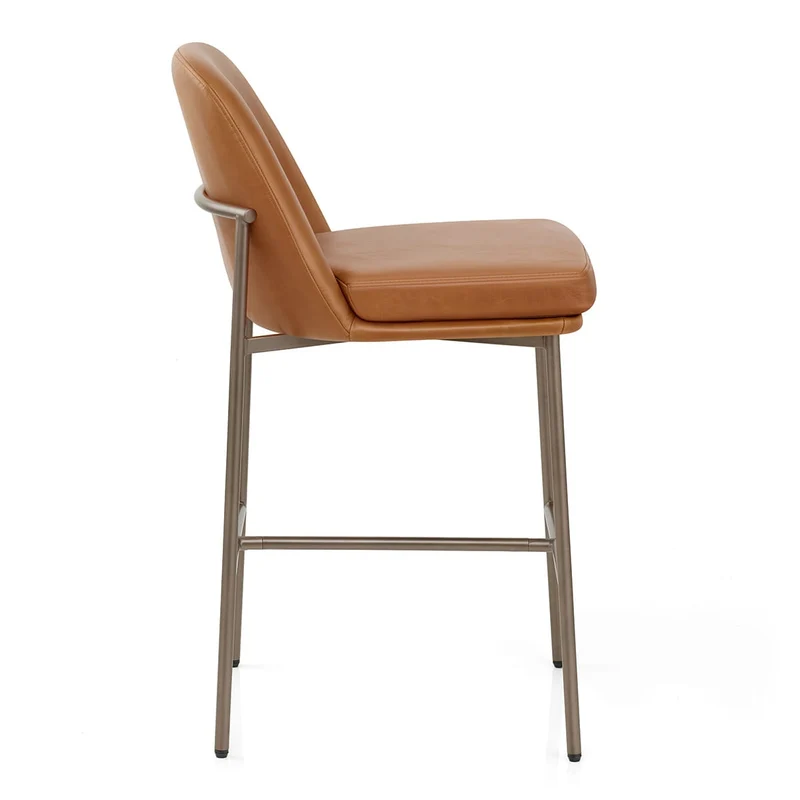 Tabouret Cuir Veritable - Cruz Marron