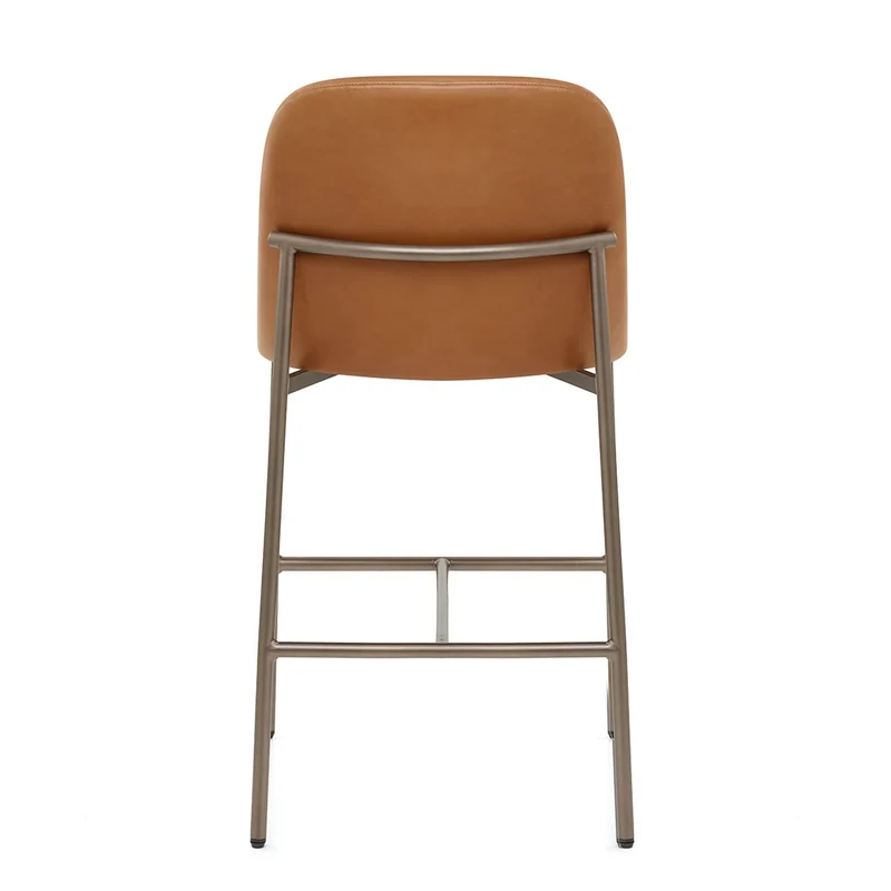 Tabouret Cuir Veritable - Cruz Marron