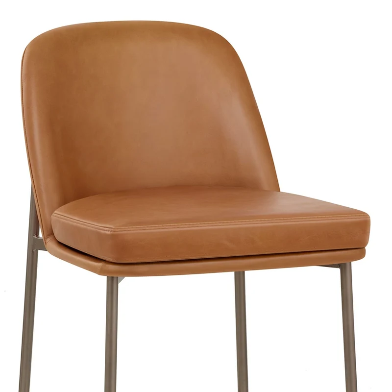 Tabouret Cuir Veritable - Cruz Marron