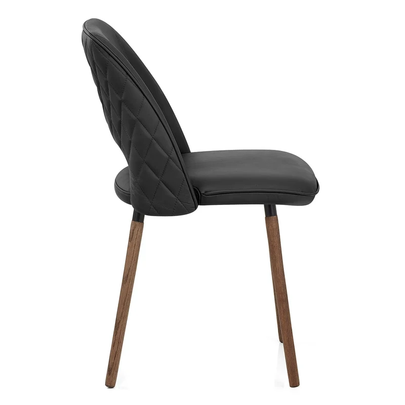 Chaise Cuir Véritable - Santo Noir