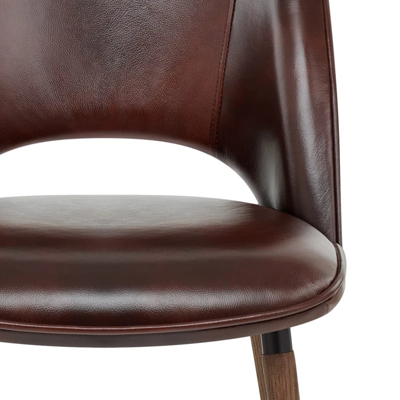 Chaise Cuir Véritable - Santo Marron