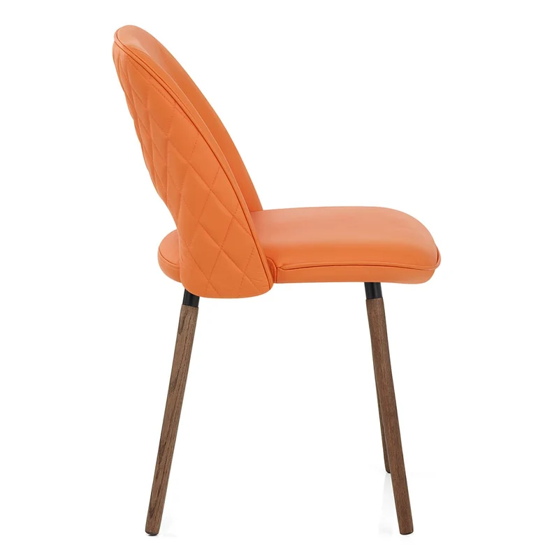 Chaise Cuir Véritable - Santo Orange