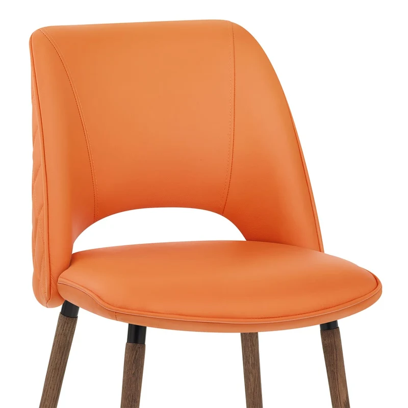 Chaise Cuir Véritable - Santo Orange