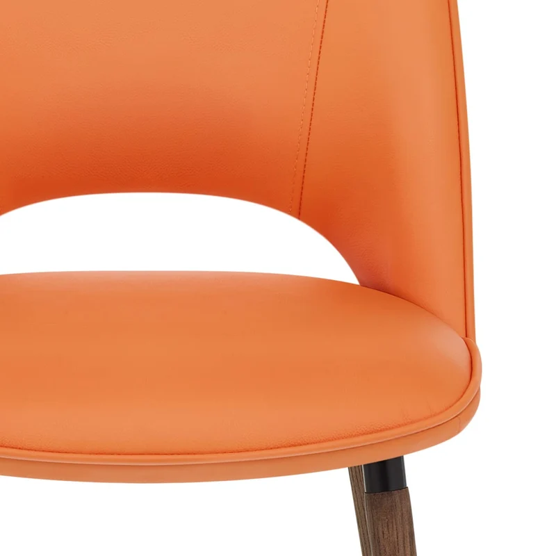 Chaise Cuir Véritable - Santo Orange