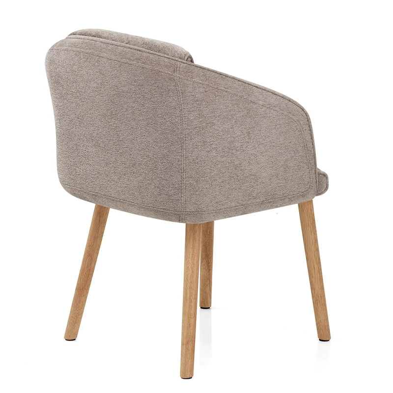 Chaise Bois Tissu - Asti Marron