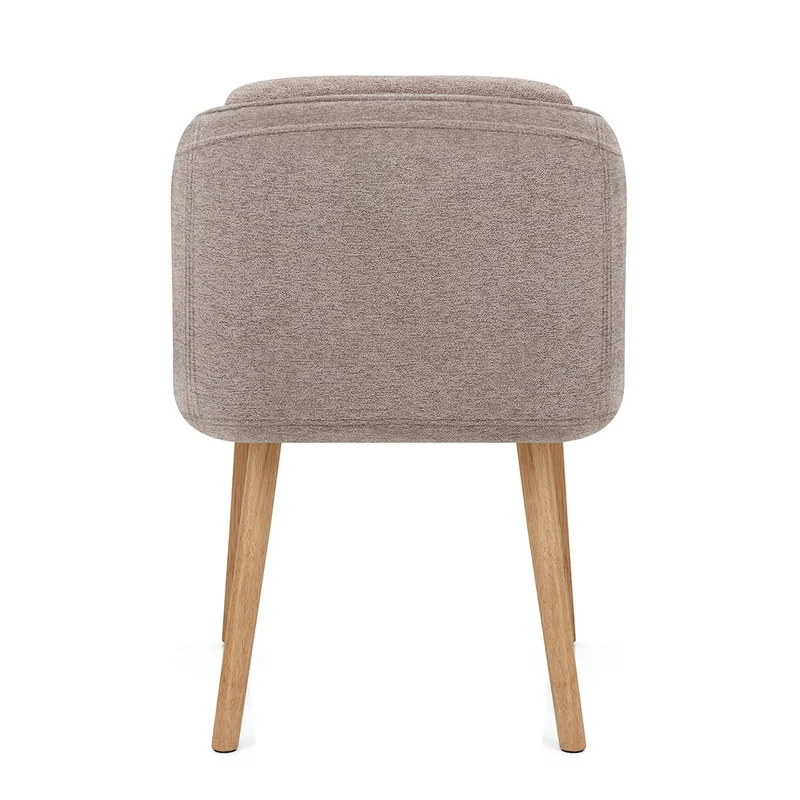 Chaise Bois Tissu - Asti Marron