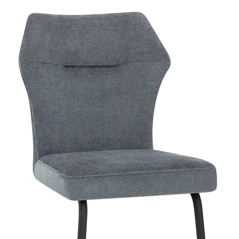 Tabouret de Bar Tissu - Troy Bleu