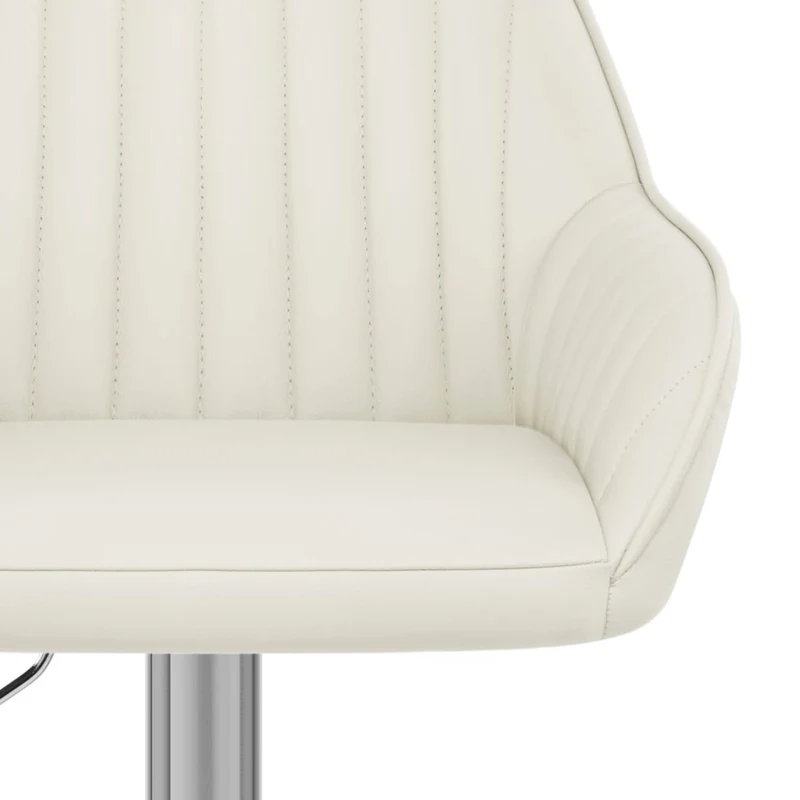 Tabouret de Bar Cuir Véritable - Tokyo Crème
