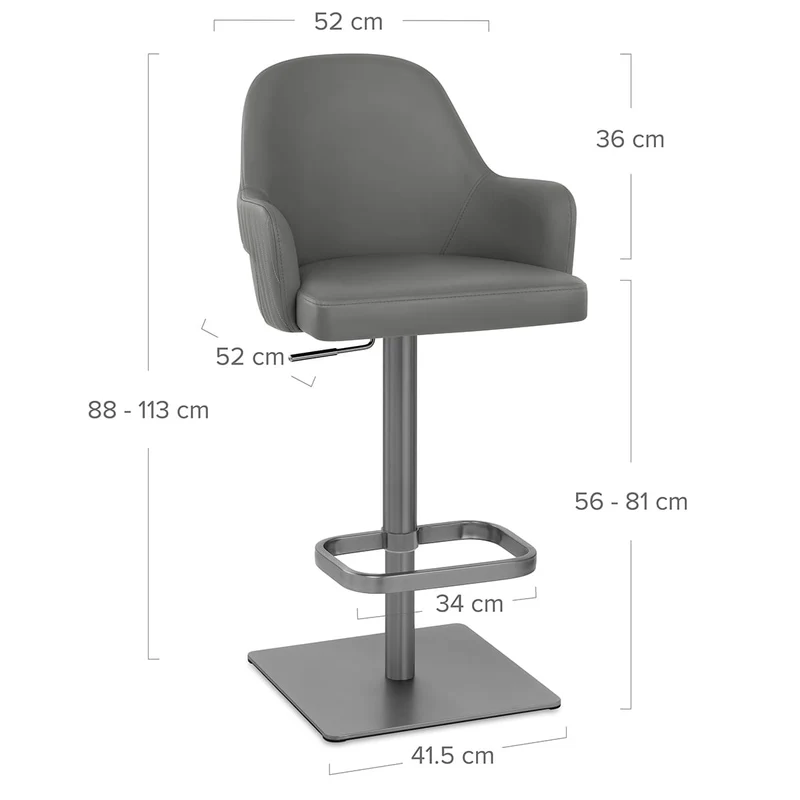 Tabouret Graphite - Antonia Gris Foncé