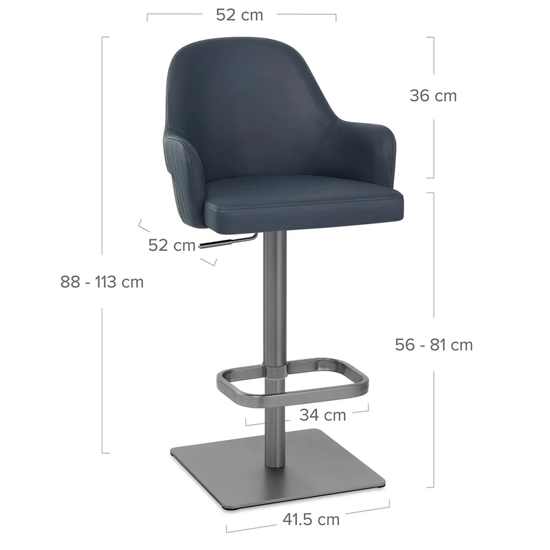 Tabouret Graphite - Antonia Bleu