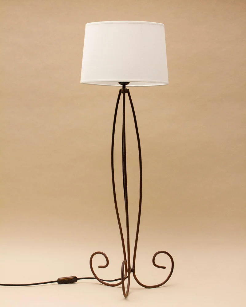 Vintage SANTA CRUZ DE TENERIF Iron Floor Lamp