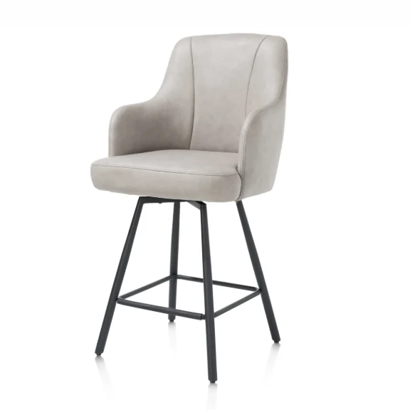 Chaise de bar gris clair | Eran