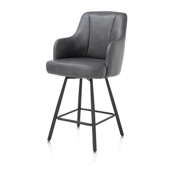 Chaise de bar anthracite | Eran
