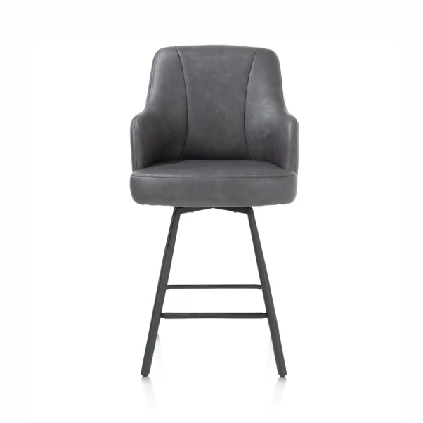 Chaise de bar anthracite | Eran