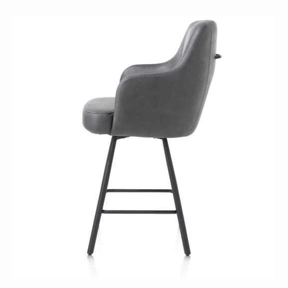 Chaise de bar anthracite | Eran
