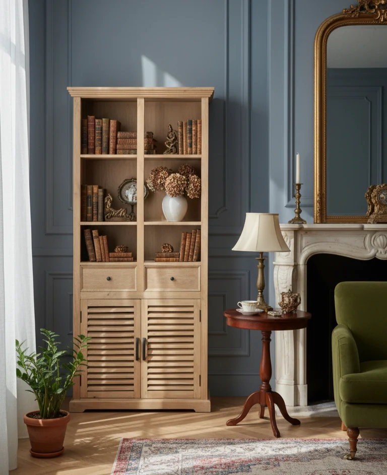 Bibliothèque en bois de manguier | Paran II