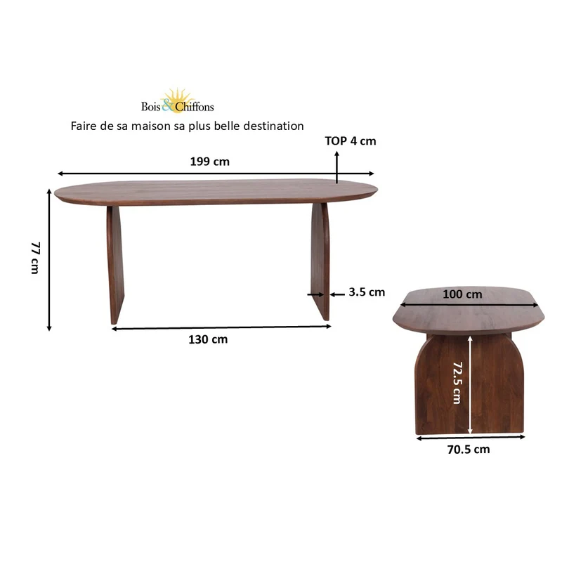 Table de repas 200x100 | Ariel II