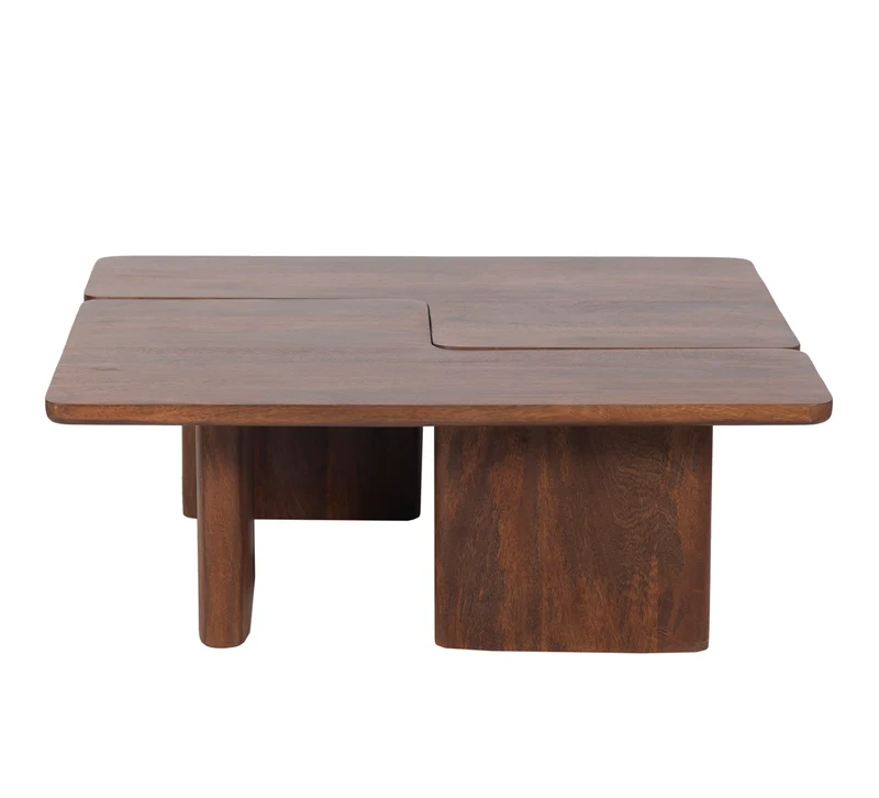 Set de 2 Table basse 110x70 cm noyer | Ariel II
