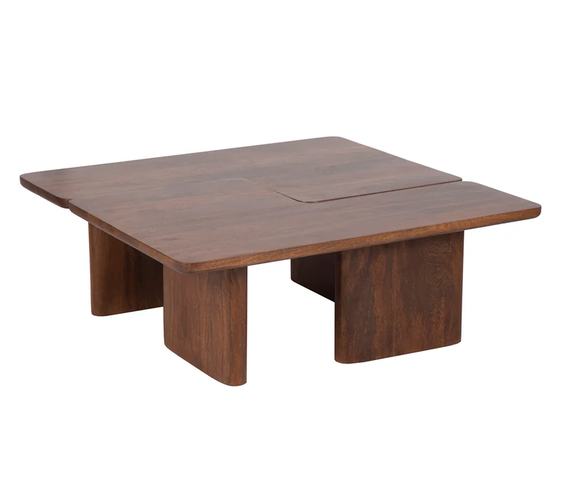 Set de 2 Table basse 110x70 cm noyer | Ariel II
