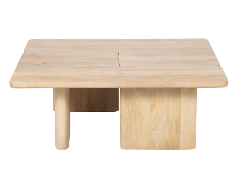Set de 2 Table basse 110x70 cm naturel | Ariel II