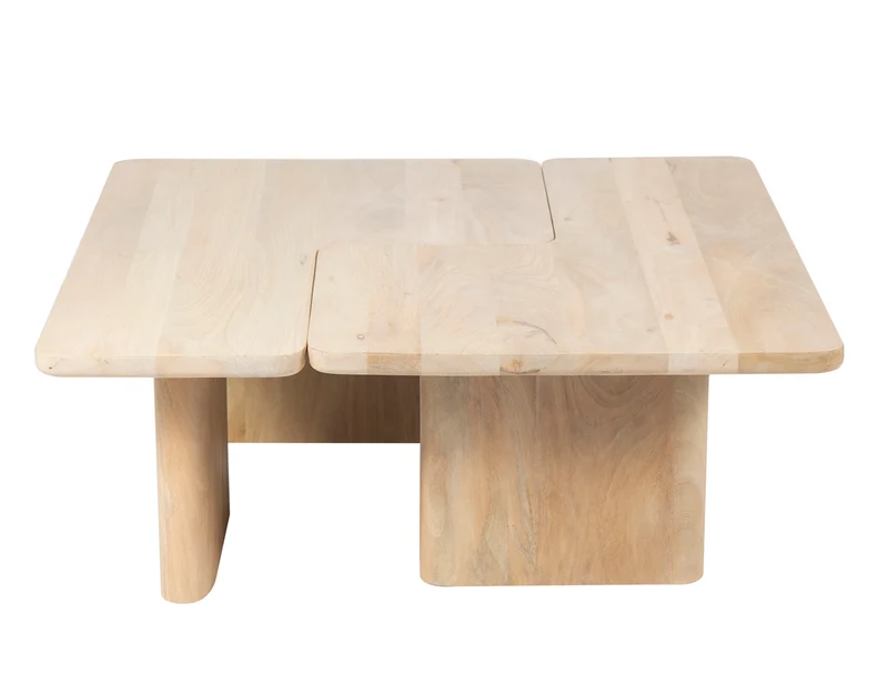 Set de 2 Table basse 110x70 cm naturel | Ariel II