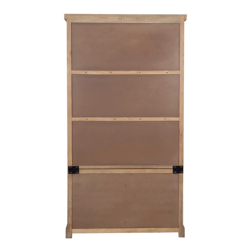 Vitrine 2x2 Portes bois massif en manguier – Scandinaves