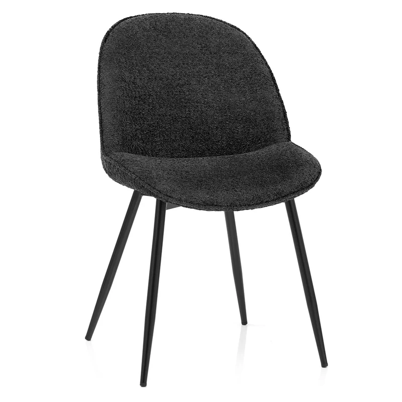 Chaise Tissu - Mia Noir