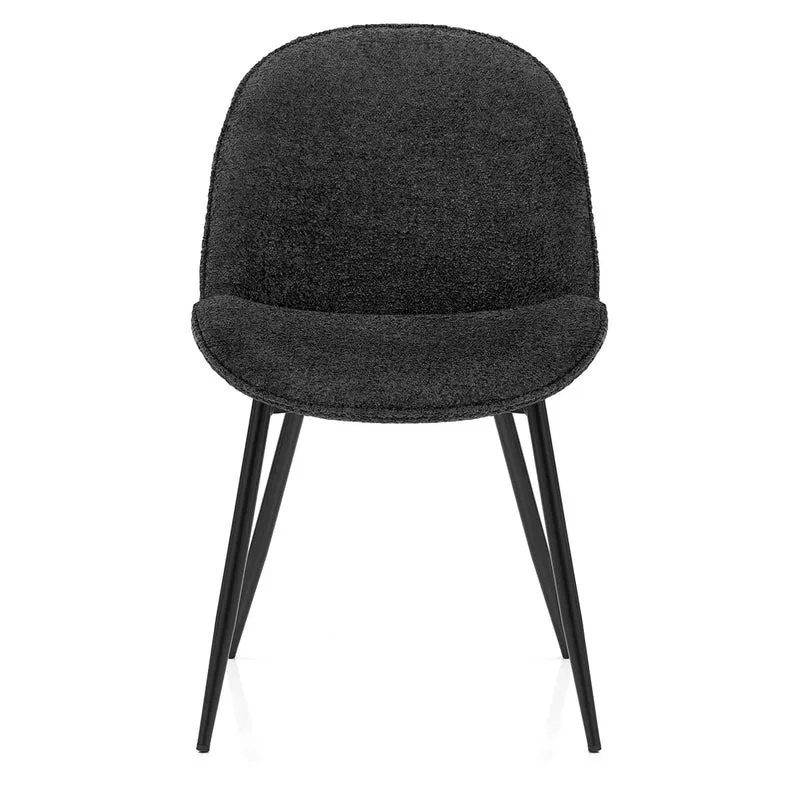 Chaise Tissu - Mia Noir