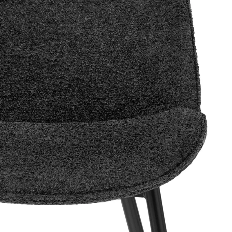 Chaise Tissu - Mia Noir