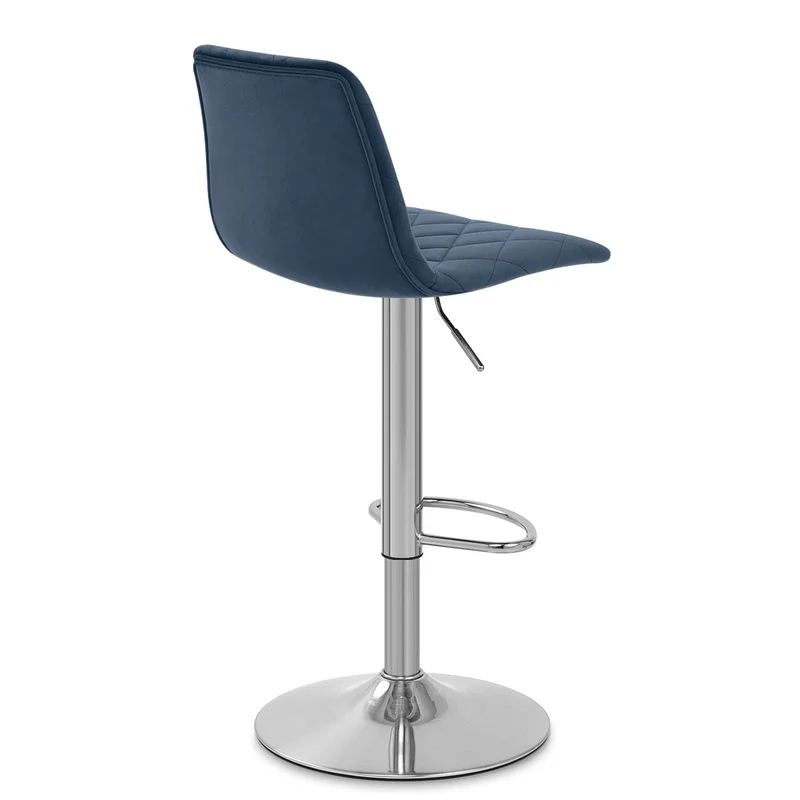 Tabouret de Bar Velours - Melody Bleu